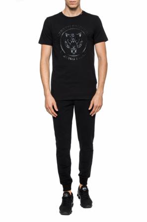 T-shirt with motif of tiger head, zdjęcie 2 T-shirt with motif of tiger head od Plein Sport